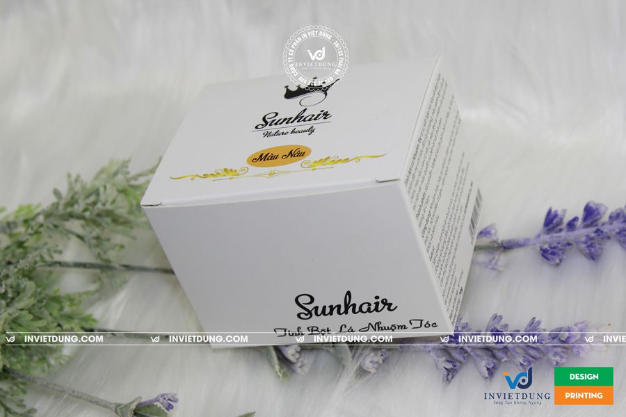 Mẫu hộp giấy đựng kem chăm sóc tóc