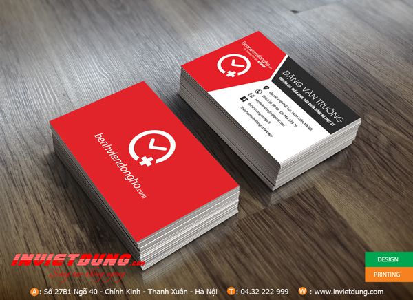 In Card visit đẹp Mẫu card visit cửa hàng đồng hồ