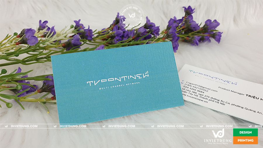 Mẫu card visit giấy mỹ thuật công ty truyền thông