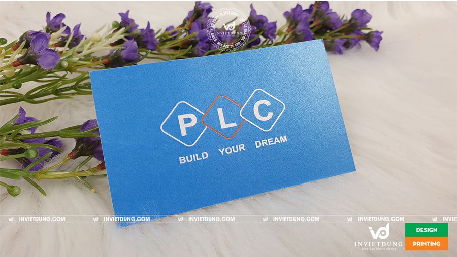 Mẫu card visit giấy mỹ thuật cao cấp cho cty xây dựng