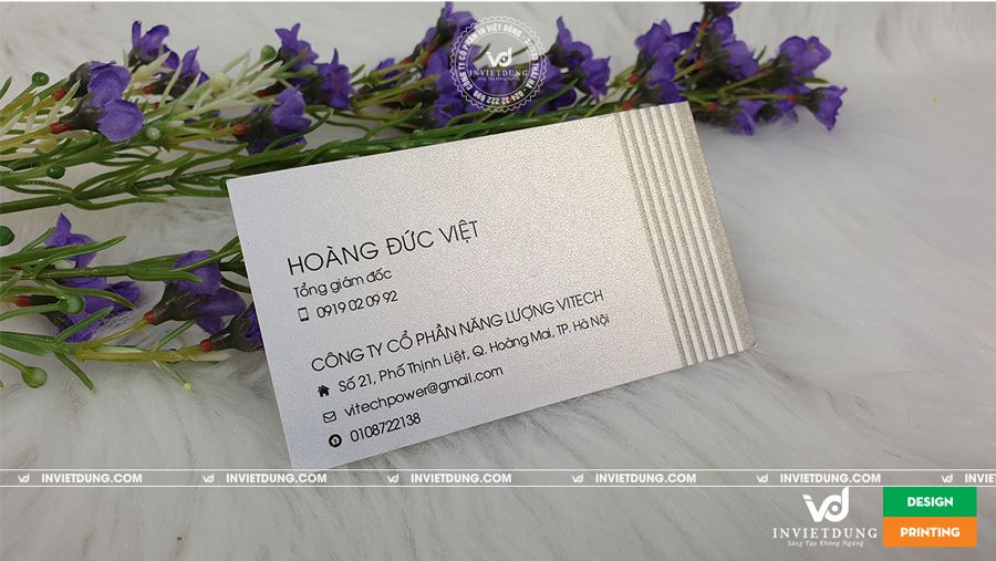 Mẫu danh thiếp bằng giấy mỹ thuật Tổng giám đốc Công ty