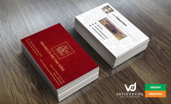 Mẫu card visit nhà hàng đẹp cá lăng
