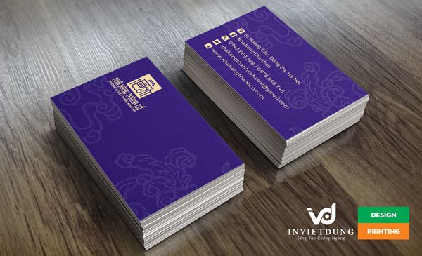 Mẫu name card đơn giản nhưng sang trọng