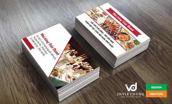 Mẫu card visit quán lẩu nướng đẹp