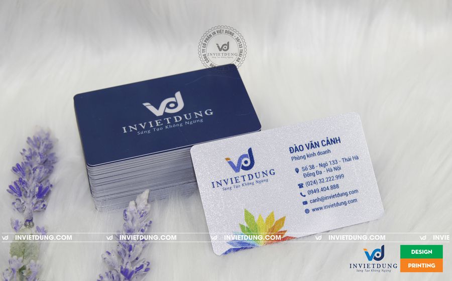In name card bằng nhựa cao cấp