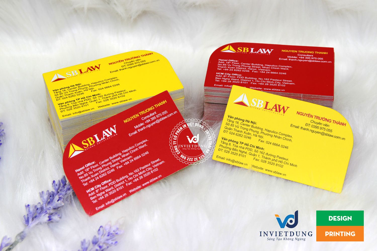 Mẫu card visit hợp phong thủy