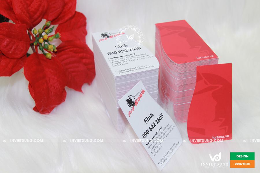in hoa văn card