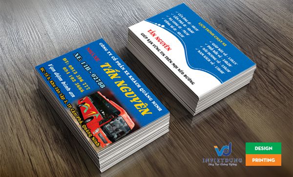 Card visit nhà xe khách