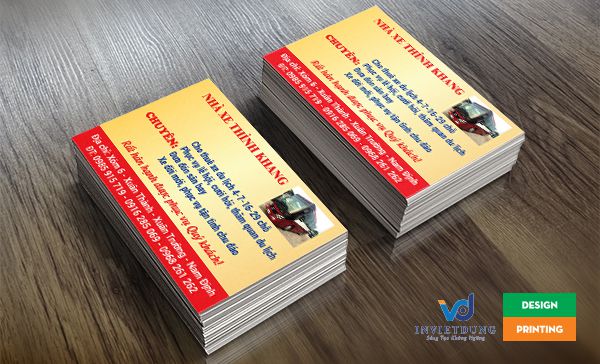 Card visit nhà xe vận tải Thỉnh Khang