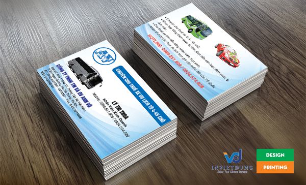 Card visit cho thuê xe du lịch