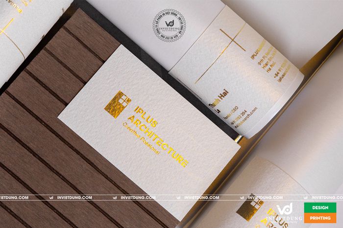 In card visit ép kim đẹp cao cấp Hà Nội