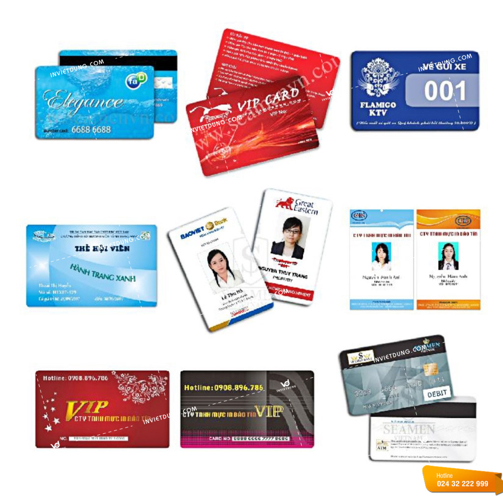 In thẻ nhựa tất cả các loại tại In Việt Dũng