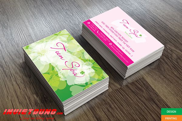 Mẫu card visit cho spa, thẩm mỹ viện
