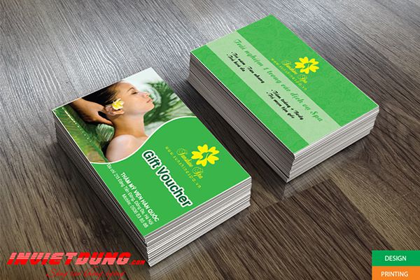 Mẫu in card visit ngành spa, thẩm mỹ viện