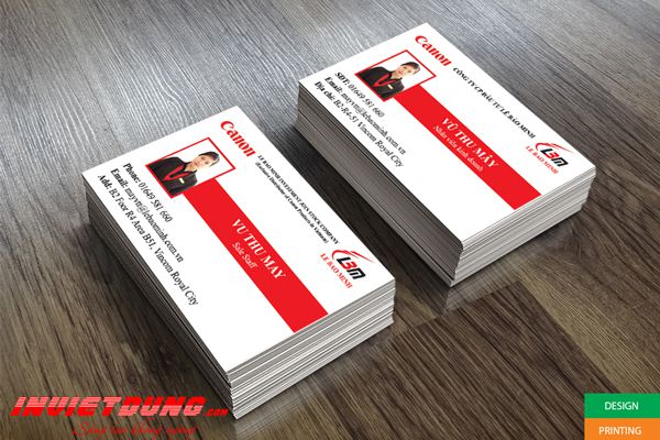 Mẫu card visit Canon