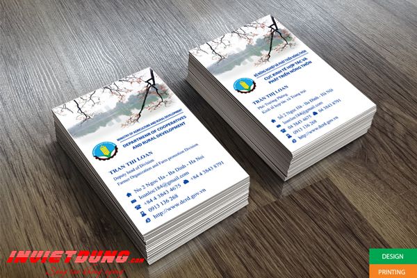 In card visit phát triển nông thôn In card visit phát triển nông thôn