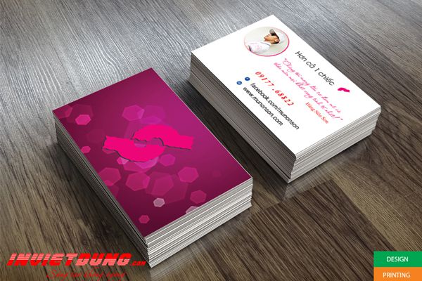 Mẫu card visit mũ sơn