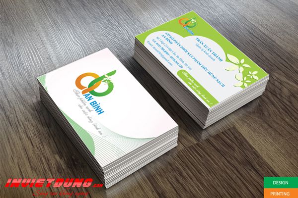 Mẫu card visit thực phẩm sạch