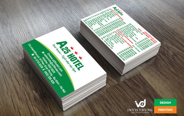 Mẫu card visit khách sạn, hotel, nhà nghỉ đẹp