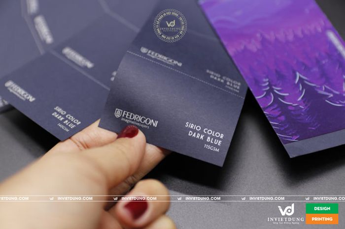 In name card bằng giấy mỹ thuật Sirio Color
