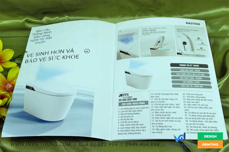 Mẫu catalogue công ty Kazoshi Việt Nam