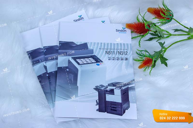 Mẫu catalogue đẹp cho đại lý máy photocopy Sindoh