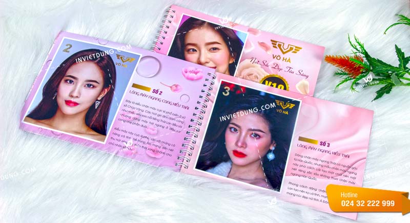 Mẫu catalogue đóng lò xo cho spa Võ Hà