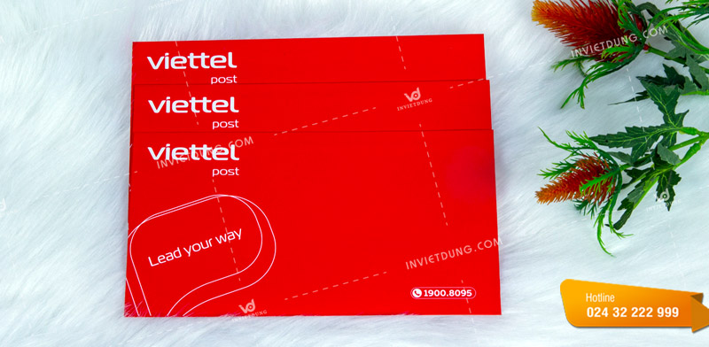 Mẫu phong bì đơn vị vận chuyển Viettel Post