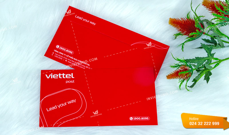Mẫu phong bì đơn vị vận chuyển Viettel Post