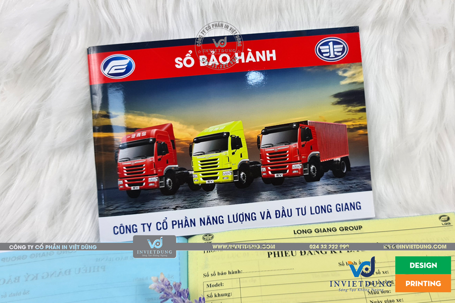 In sổ bảo hành chuyên nghiệp