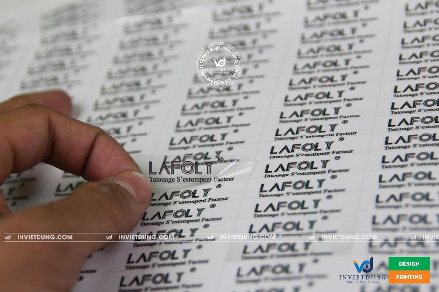 In decal trong suốt chuyên nghiệp tại In Việt Dũng