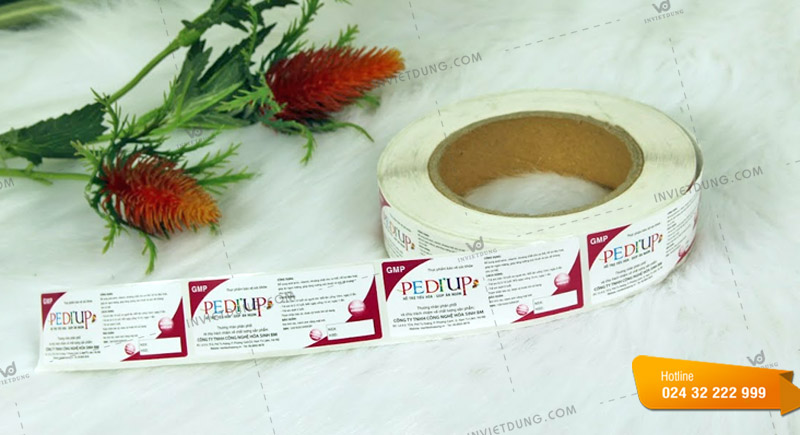 Mẫu decal dán sản phẩm do đẹp ấn tượng do In Việt Dũng thiết kế và in ấn