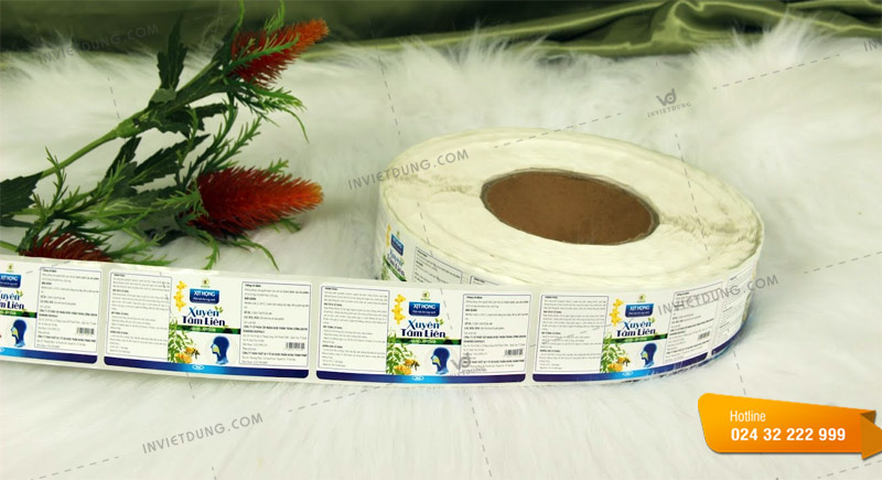 In nhãn decal dán dạng cuộn đẹp