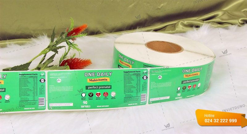 Mẫu decal cuộn được thiết kế với màu sắc bắt mắt, chuyên nghiệp