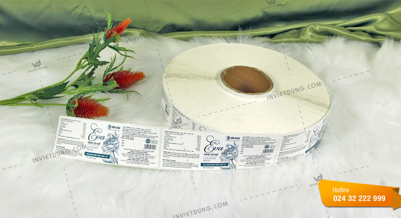 In tem cuộn dán sản phẩm đẹp và độc đáo