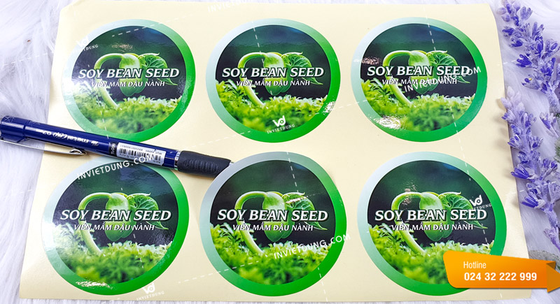 Mẫu sticker dán đẹp và ấn tượng do In Việt Dũng thiết kế và in ấn