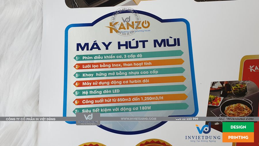 In tem bạc dán máy hút mùi