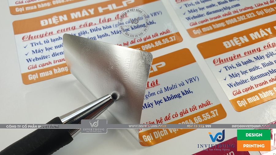 In tem decal bạc điện máy