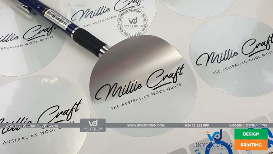 Mẫu in decal nhôm dán sản phẩm