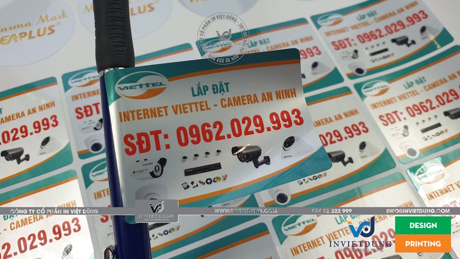 In tem decal xi bạc cho camera