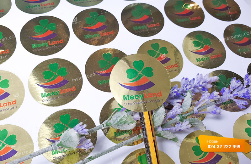 Mẫu tem nhãn decal chống nước thiết kế mẫu theo yêu cầu