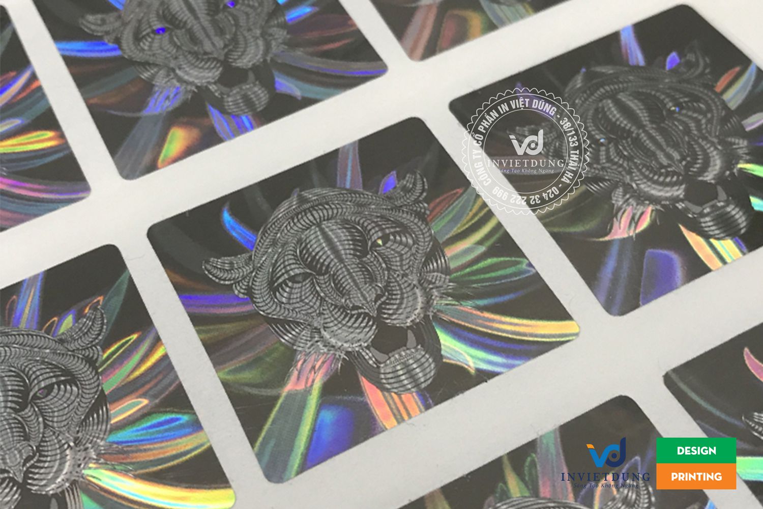 In tem 7 màu 3DF hologram cao cấp tại Hà Nội