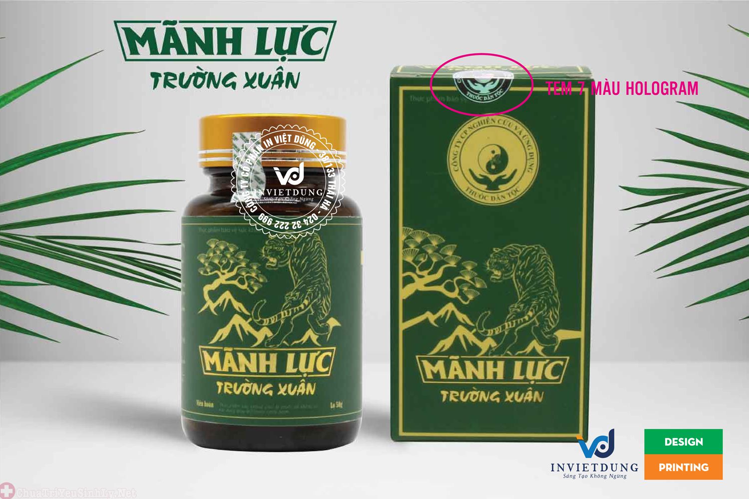 Tem 7 màu dán lên vỏ hộp thuốc