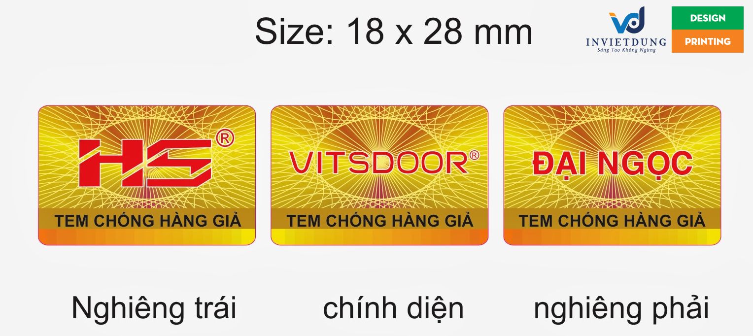 tem 7 màu hologram 3d
