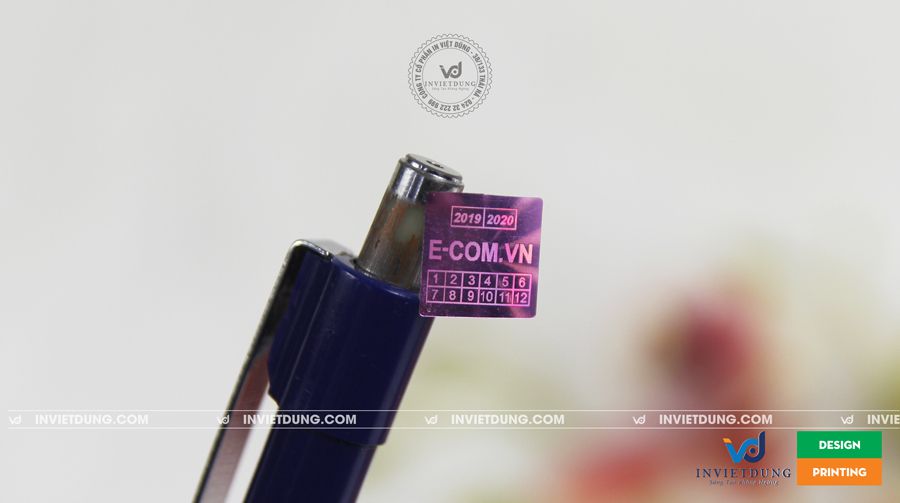 Mẫu tem 7 màu holoram Ecom