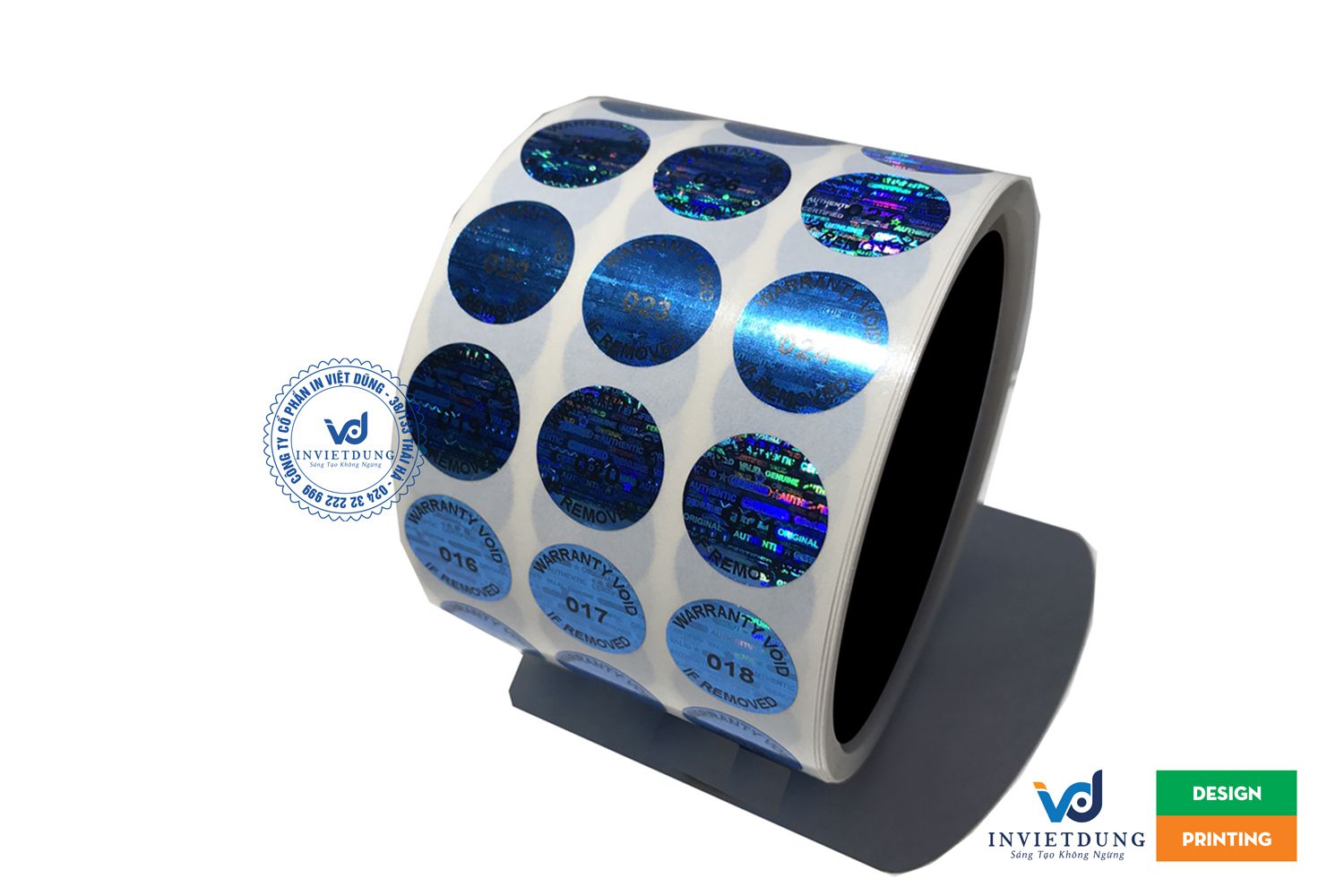 Dịch vụ in tem 7 màu hologram