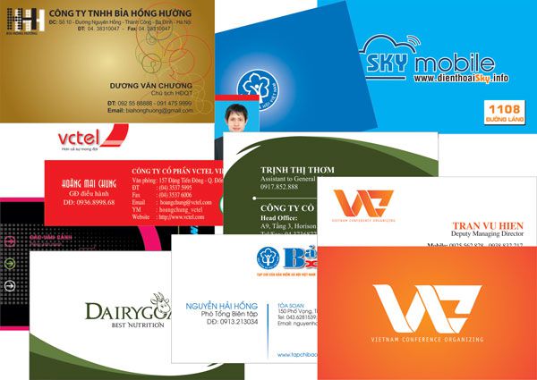 Báo giá in card visit - giá in danh thiep
