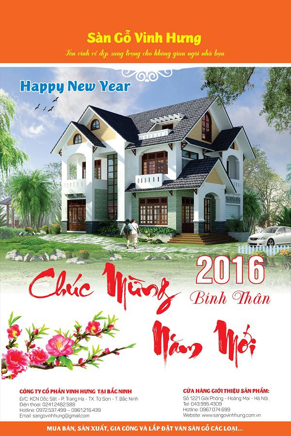 thiết kế lịch độc quyền