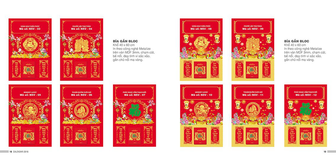 In lịch tết tại Bắc Từ Liêm