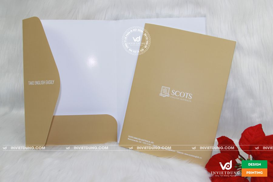 In bìa kẹp tài liệu công ty